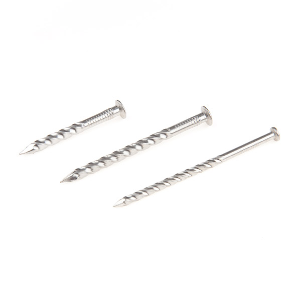 Oval Head (Checkered) Twist Shank Nails